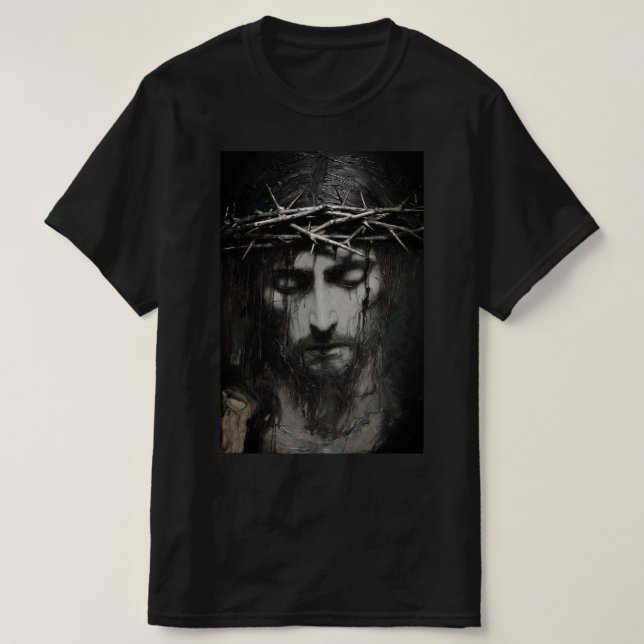 Camiseta Retrato de Jesus Cristo (#1) (Frente do Design)