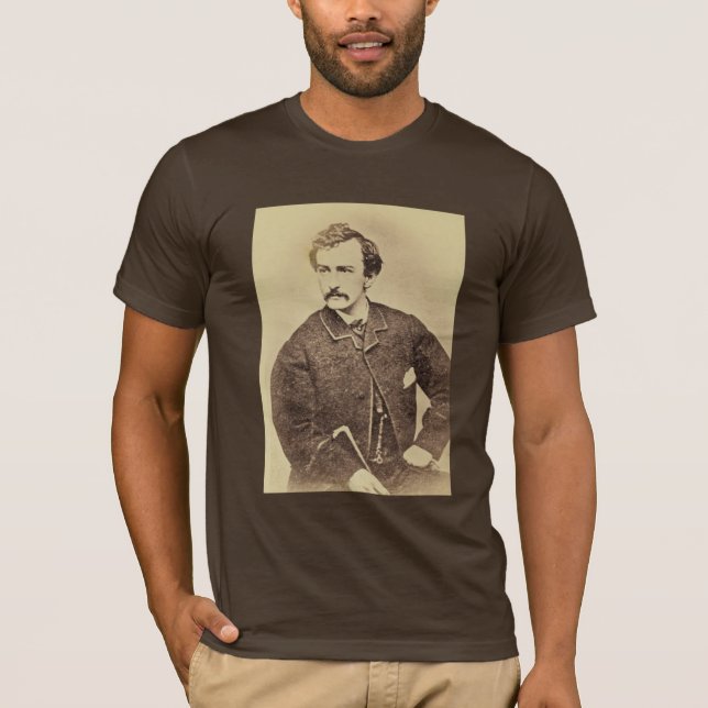 Camiseta Retrato de John Wilkes Booth | 1861-65 (Frente)