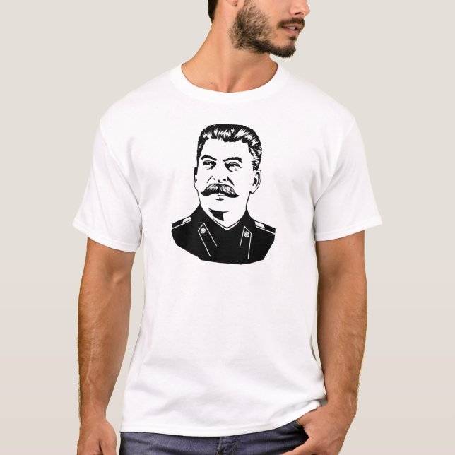 Camiseta Retrato de Josef Stalin (Frente)