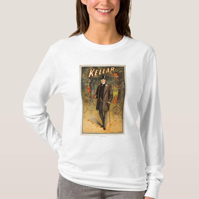 Camiseta Retrato de Kellar com o poster do promocional dos (Frente)