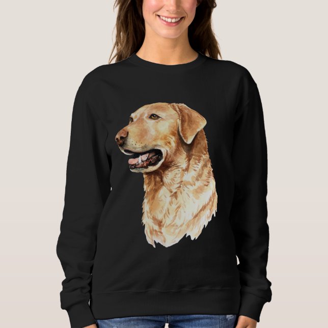 Camiseta Retrato de Labrador Retriever Fofo Dono Mo (Frente)