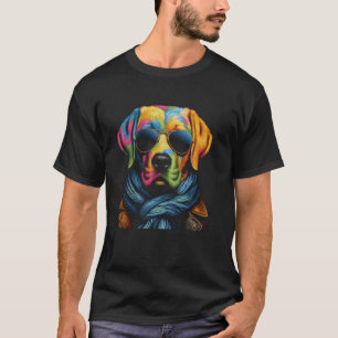 Camiseta Retrato de Labrador Retriever para Amantes de Cães