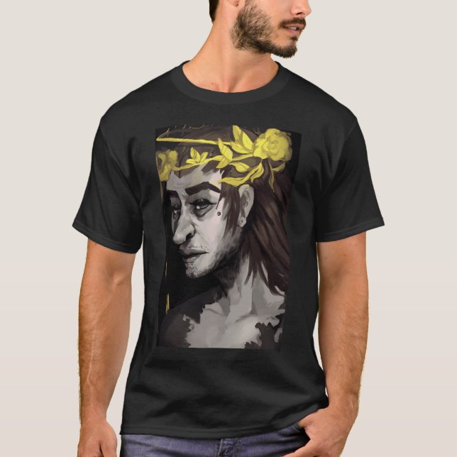 Camiseta retrato de Larry Johnson (Frente)