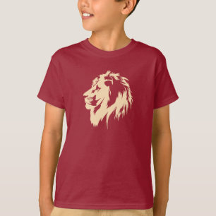 Camiseta Retrato de Leão (areia)