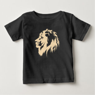 Camiseta Retrato de Leão (areia)