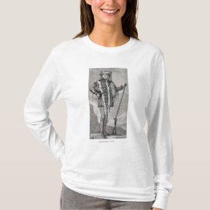 Camiseta Retrato de Meriwether Lewis gravado