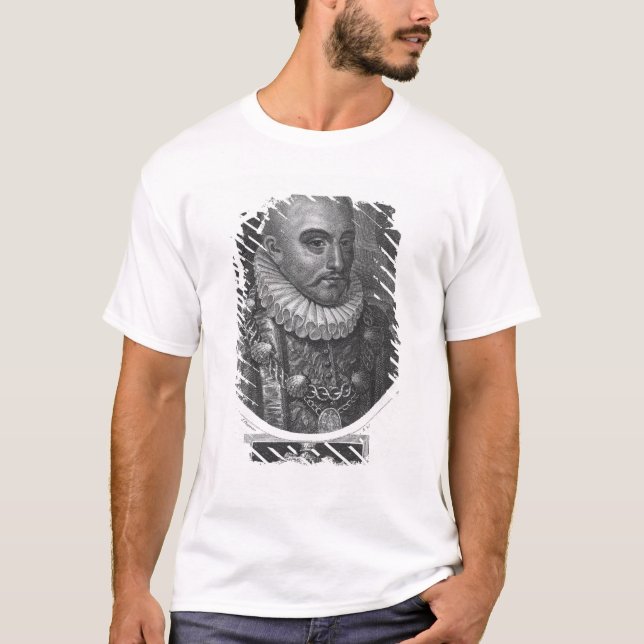 Camiseta Retrato de Michel de Montaigne (Frente)