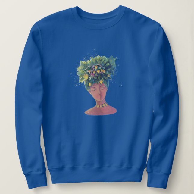 Camiseta retrato de mulher fofa (Frente do Design)