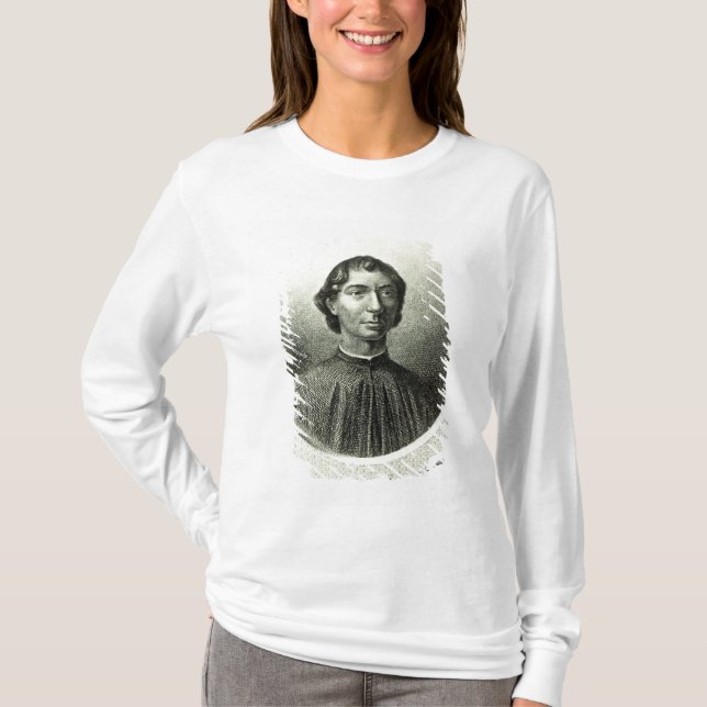 Camiseta Retrato de Niccolo Machiavelli (Frente)