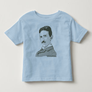 Camiseta Retrato de Nikola Tesla