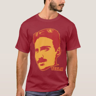 Camiseta Retrato de Nikola Tesla