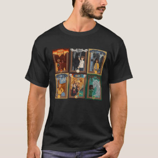 Camiseta Retrato de personagem Skandar garota retrô