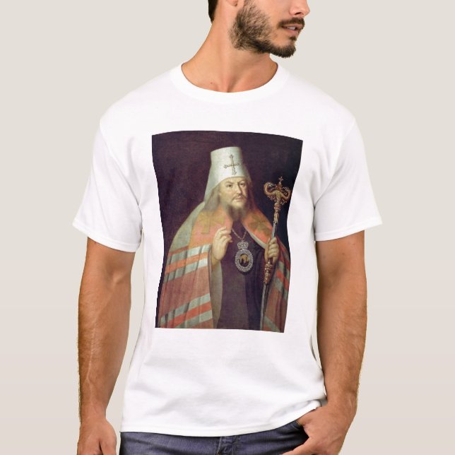 Camiseta Retrato de Plato II, metropolita de Moscovo (Frente)