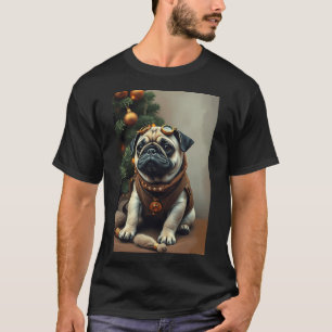 Camiseta Retrato de Pug Steampunk II
