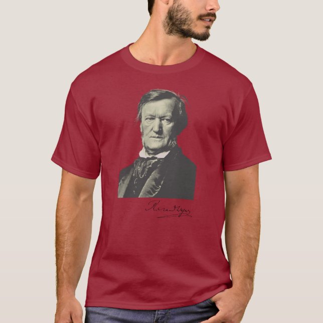 Camiseta Retrato de Richard Wagner (Frente)