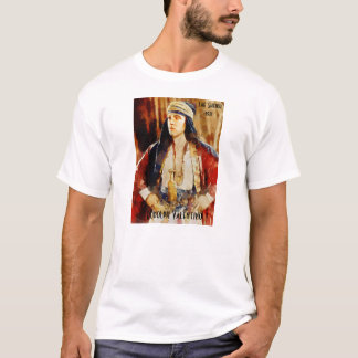 Camiseta Retrato de Rudolph Valentino como o Sheikh