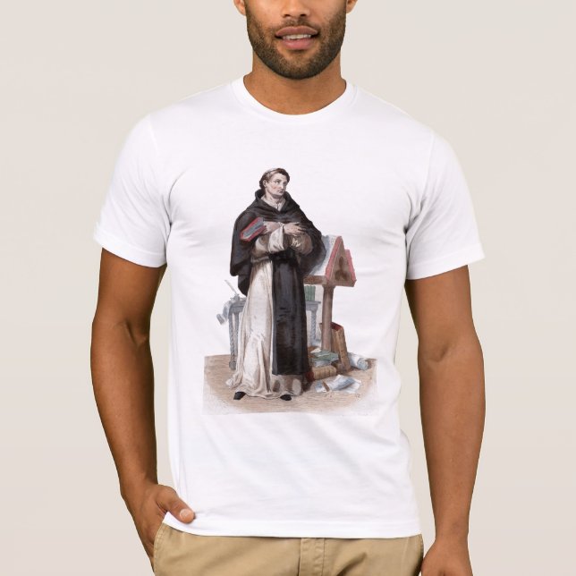 Camiseta Retrato de St Bernard de Clairvaux (Frente)