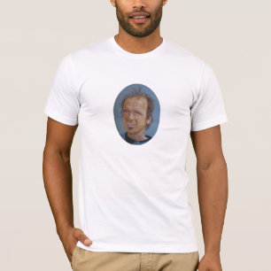 Camiseta Retrato de Steve Riedel & acampamento de Nome