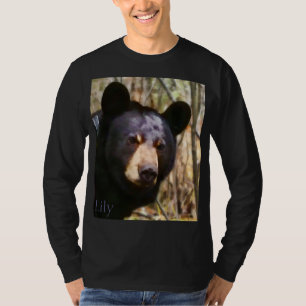 Camiseta Retrato de T longo-sleeved lírio