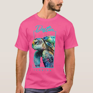 Camiseta Retrato de Tartaruga do Mar da Flórida Destin