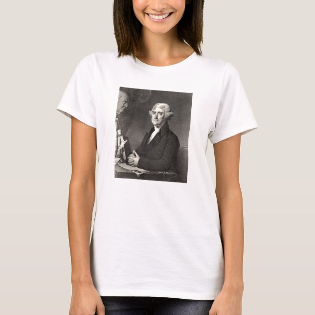 Camiseta Retrato de Thomas Jefferson (Frente)
