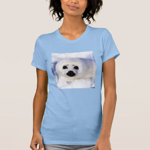 Camiseta Retrato de um Filhote de Foca-da-groenlândia