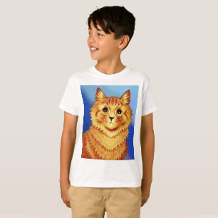 Camiseta Retrato de um gato laranja por Louis Wain