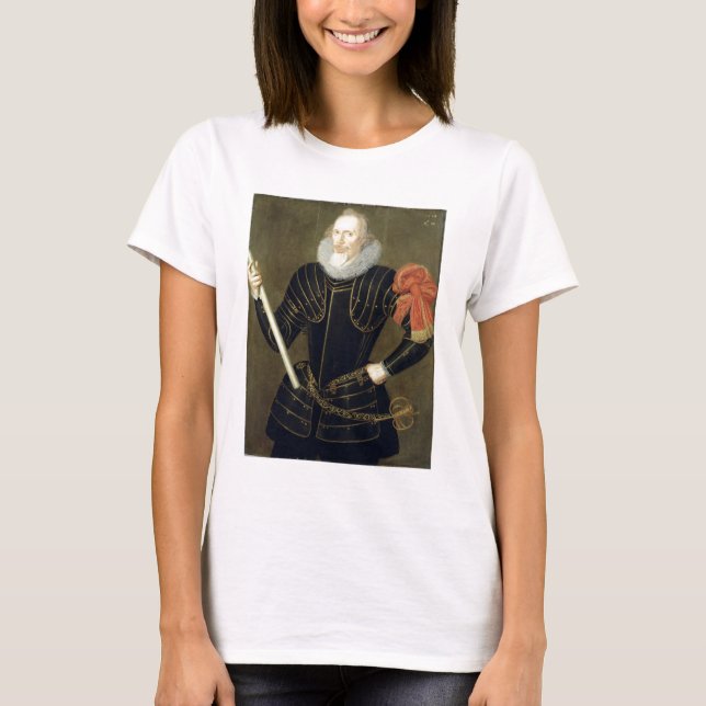 Camiseta Retrato de um Homem, 1593 (óleo no painel) (Frente)