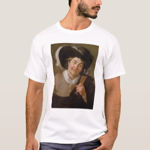Camiseta Retrato de um homem que guardara um vidro de vinho