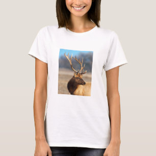 Camiseta Retrato de um impressionante alce touro
