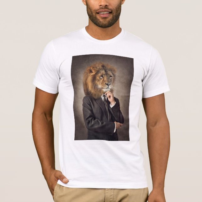 Camiseta Retrato de um leão (Frente)
