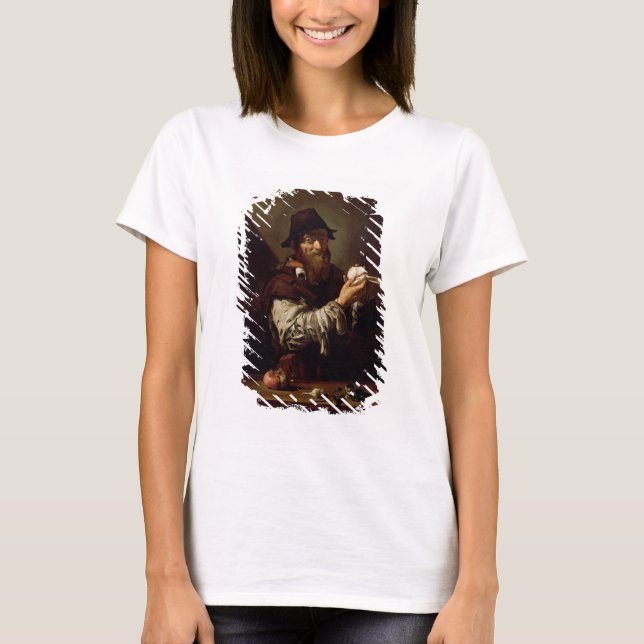 Camiseta Retrato de um Velho com Cebola (óleo no cânva) (Frente)