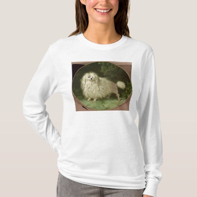 Camiseta Retrato de uma caniche (Frente)