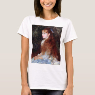 Camiseta Retrato de uma garota com fita azul, Renoir