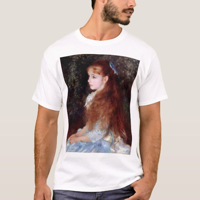 Camiseta Retrato de uma garota com fita azul, Renoir (Frente)