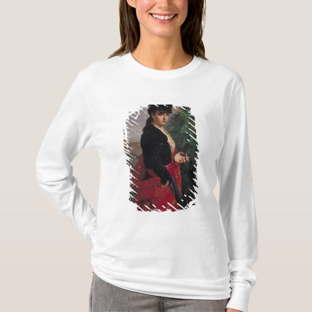 Camiseta Retrato de uma mulher espanhola (Frente)