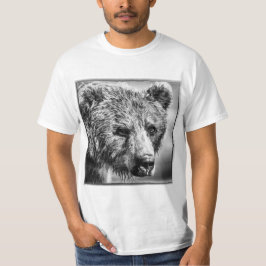 Camiseta Retrato de urso pardo