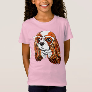 Camiseta Retrato descuidado do Spaniel de rei Charles