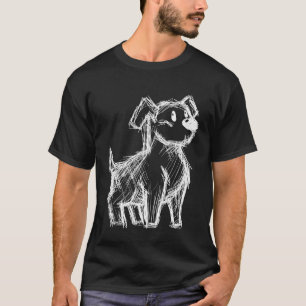 Camiseta Retrato Desenho Arte Abstrata Cachorro Cão Caprich