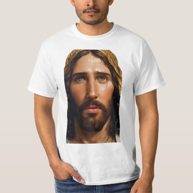 Camiseta Retrato divino de Jesus (Frente)