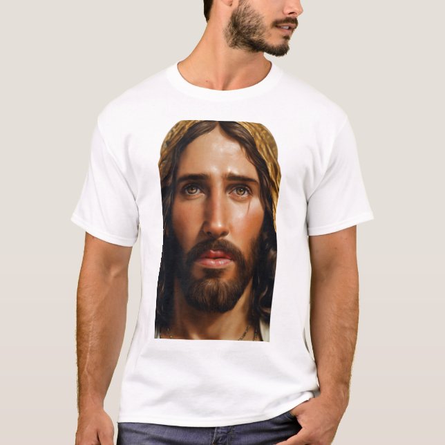 Camiseta Retrato divino de Jesus (Frente)