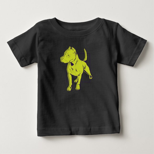 Camiseta Retrato do American Pit Bull Terrier (Frente)