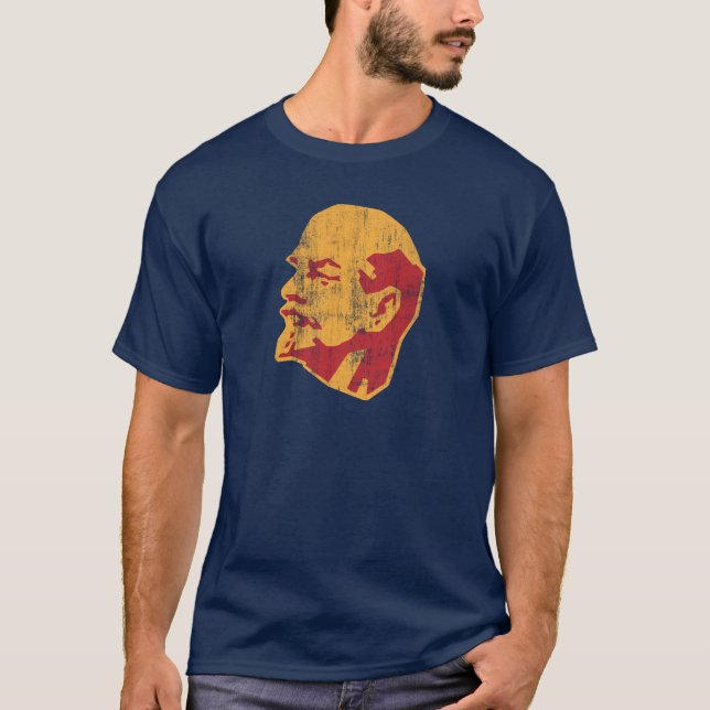 Camiseta retrato do cccp de Vladimir Lenin (Frente)