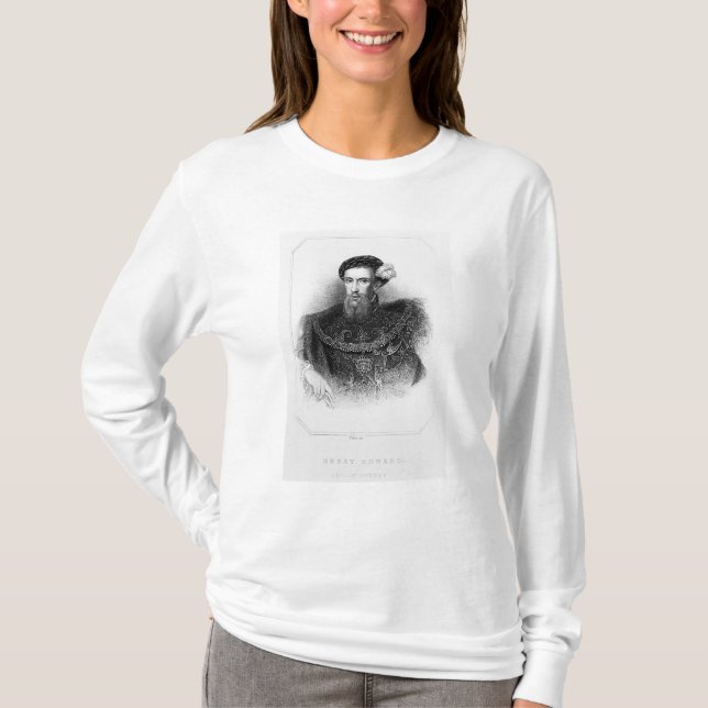 Camiseta Retrato do conde de Henry Howard de Surrey (Frente)