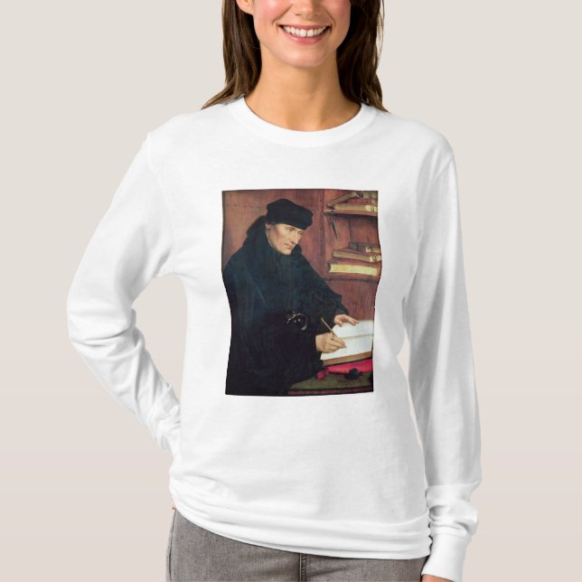 Camiseta Retrato do Erasmus de Rotterdam (Frente)