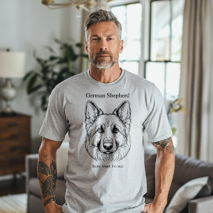 Camiseta Retrato do german shepherd