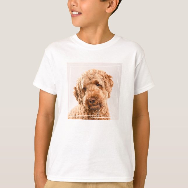 Camiseta Retrato do Goldendoodle Studio (Frente)