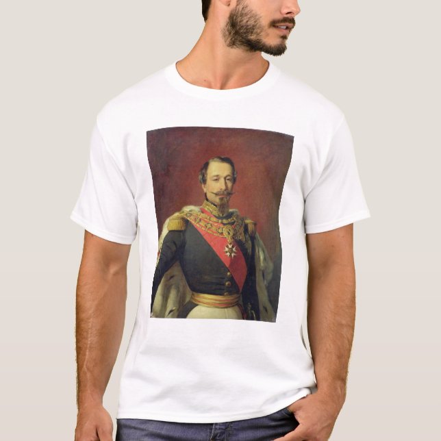 Camiseta Retrato do imperador Louis Napoleon III (Frente)