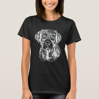 Camiseta Retrato do Labrador Retriever de Linha Dono do Lab