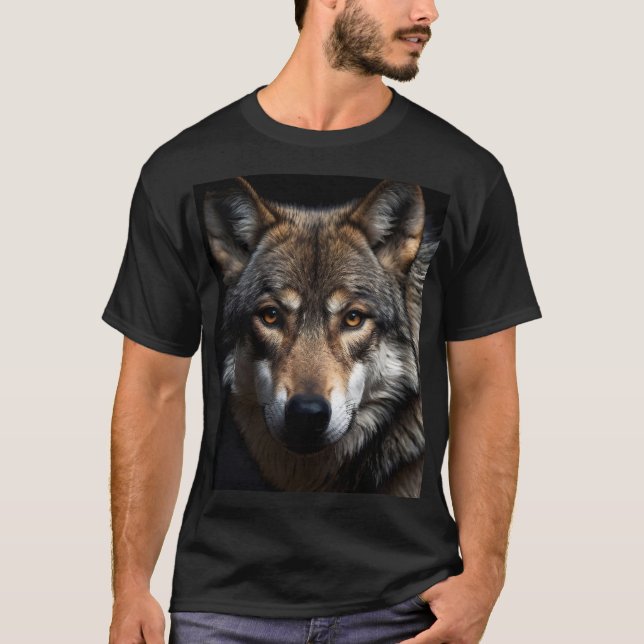 Camiseta Retrato do lobo (Frente)